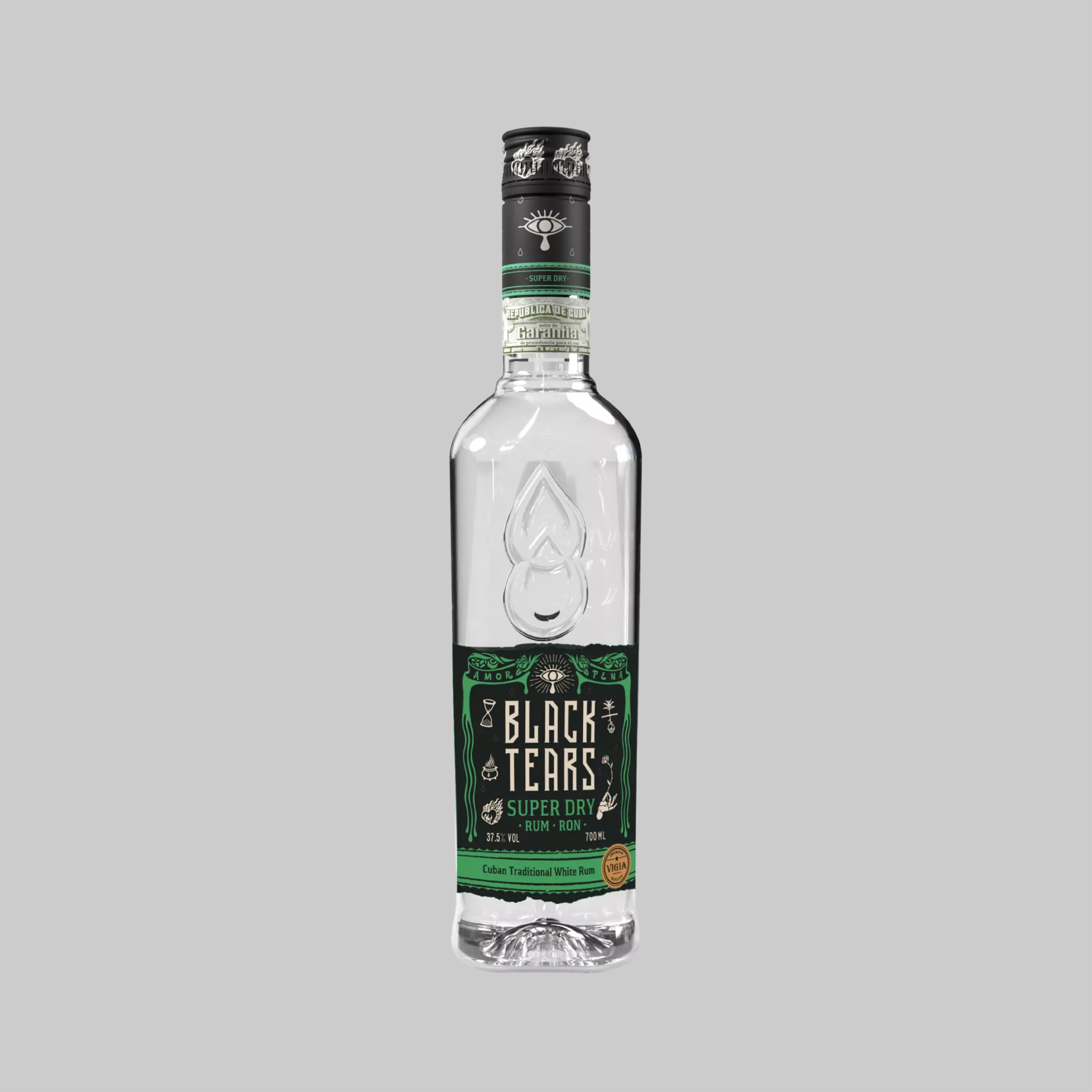 Black Tears White Super Dry Rum 700ml 40.0% | TIME2DRINK